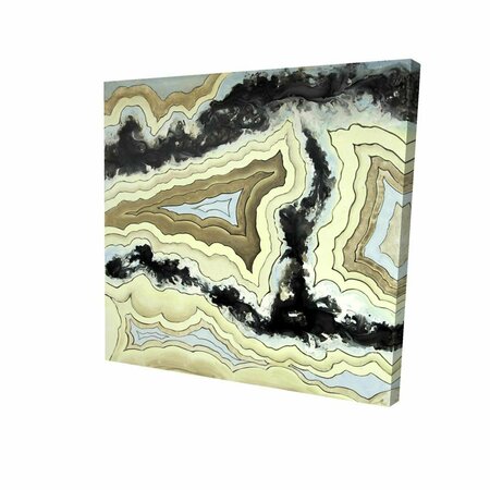 BEGIN HOME DECOR 16 x 16 in. Lace Agate-Print on Canvas 2080-1616-MN5